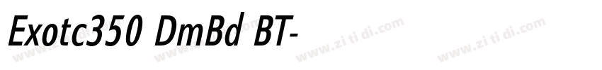 Exotc350 DmBd BT字体转换